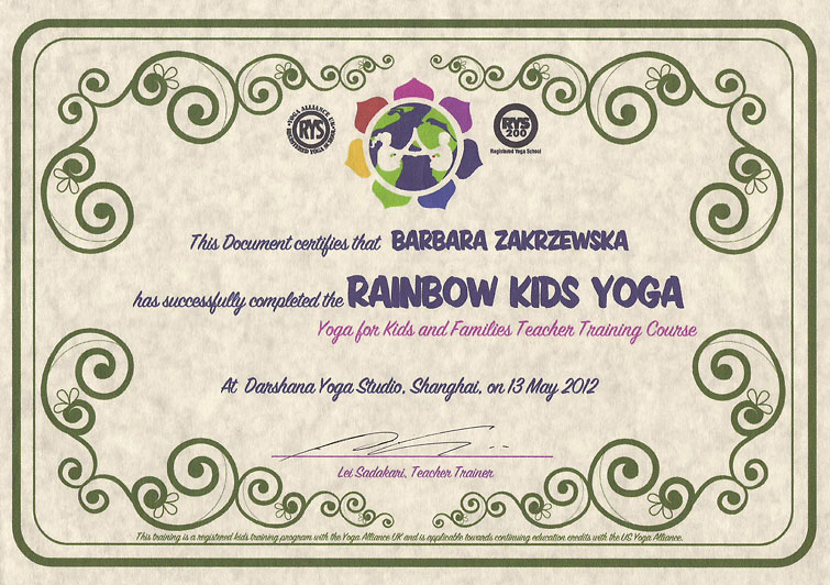 Rainbow Kids Yoga - Barbara Zakrzewska